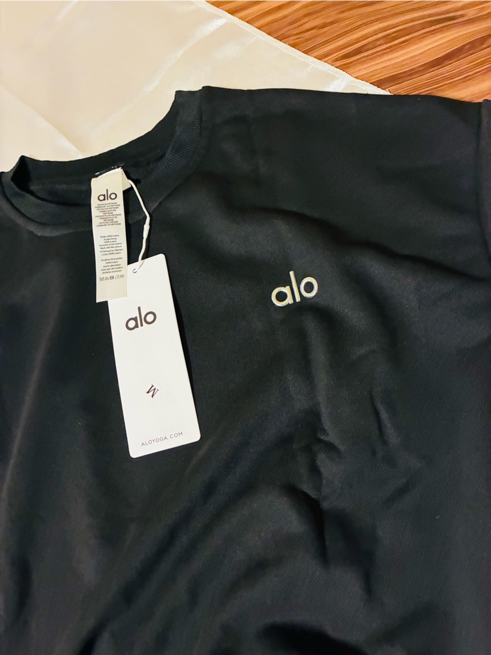 ALO Yoga Kids Black Leggings with Logo